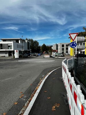 Das Gewerbegebiet rund um den Martin-Binder-Ring wurde fußgängerfreundlich umgestaltet.
