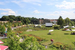 Aufnahme des Bürgerparks von oben