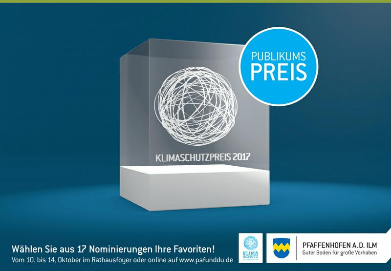 Pfaffenhofener Klimaschutzpreis 2017 - Stimmen Sie mit ab!