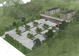 Planentwurf für den Supermarktstandort aus der Sitzungsvorlage