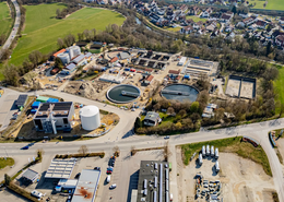Die Arbeiten an der Kläranlage an der Joseph-Fraunhofer-Straße gehen voran. 