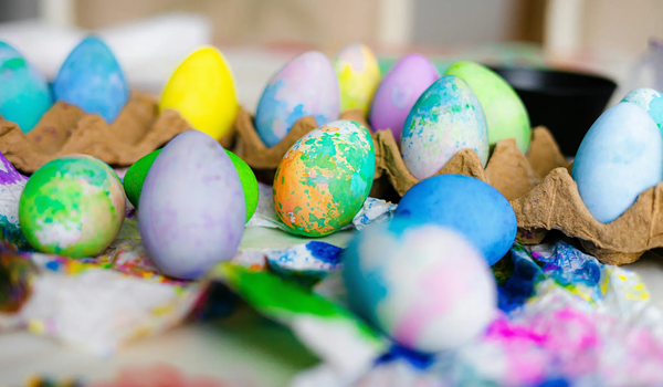 Bunte Ostereier-Werkstatt