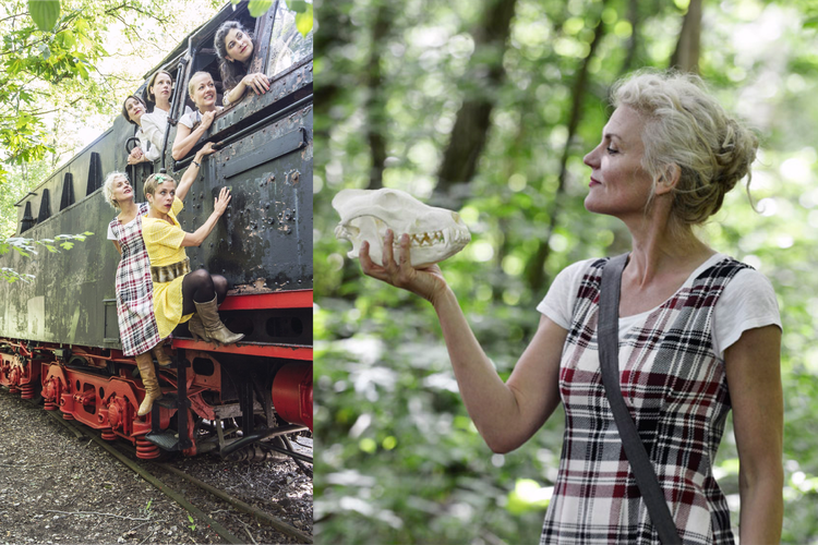 links: Bild Zug I rechts: Barbara Geiger