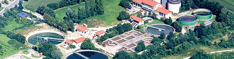 Abwasser, Kanäle und Klärwerk Banner