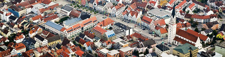 Lage und Stadtplan Banner