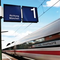 Gleis 1 am Bahnhof Pfaffenhofen